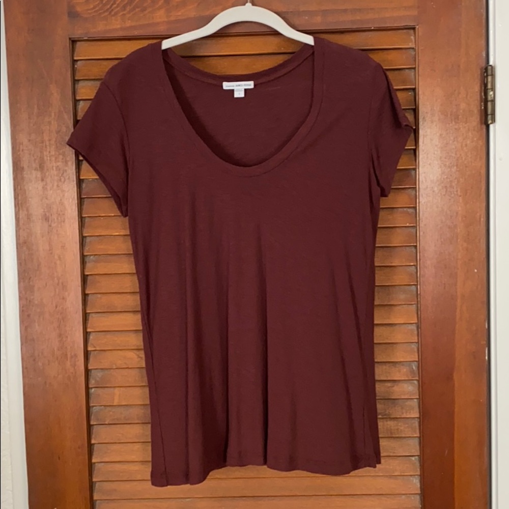 Maroon James Perse Tee